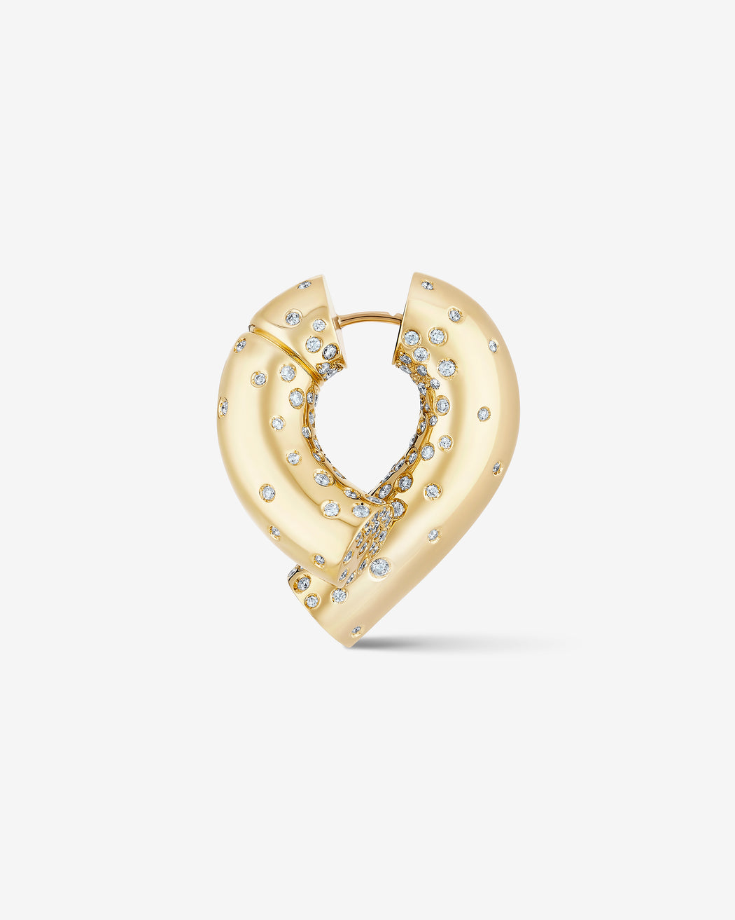 Oera earrings 18k Fairmined yellow gold and diamonds, Tabayer ethical fine jewelry