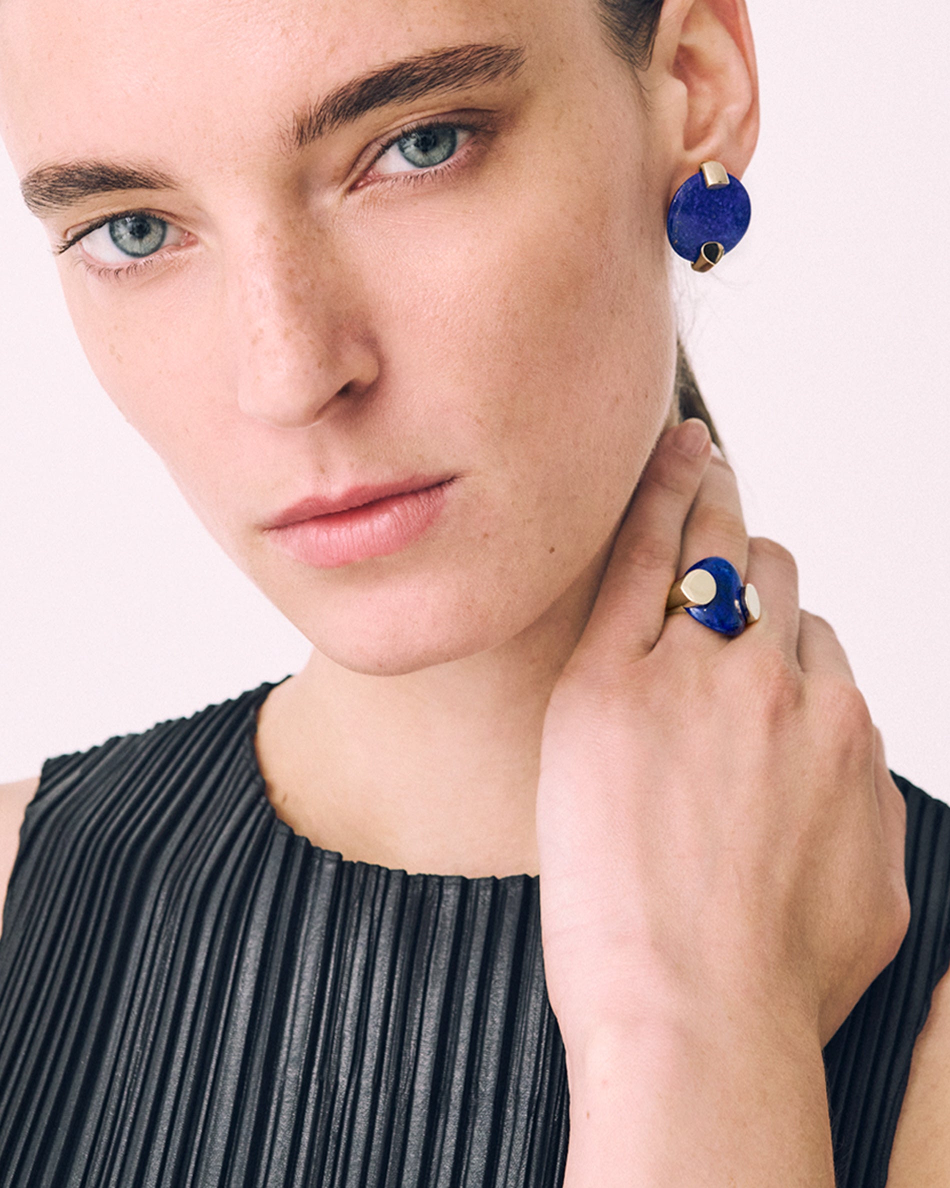 Signet Stone Earring