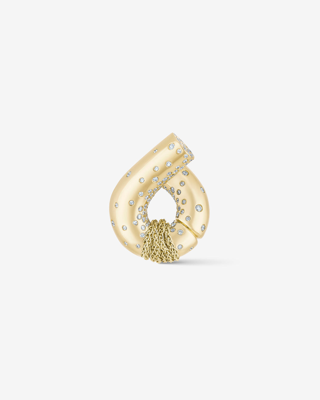 Oera earrings 18k Fairmined yellow gold and diamonds, Tabayer ethical fine jewelry