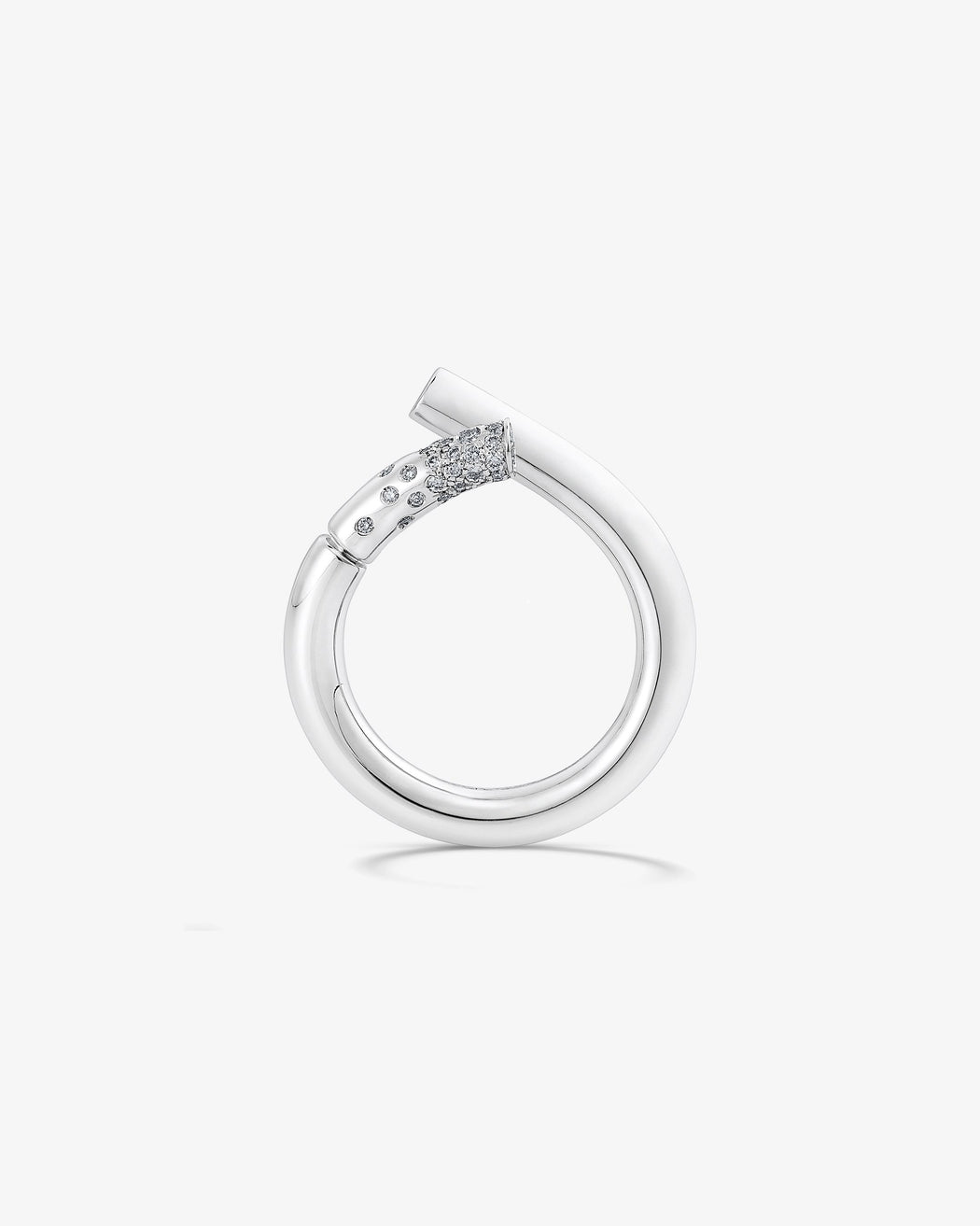 Oera - 18K White Gold Pave Diamond Ring