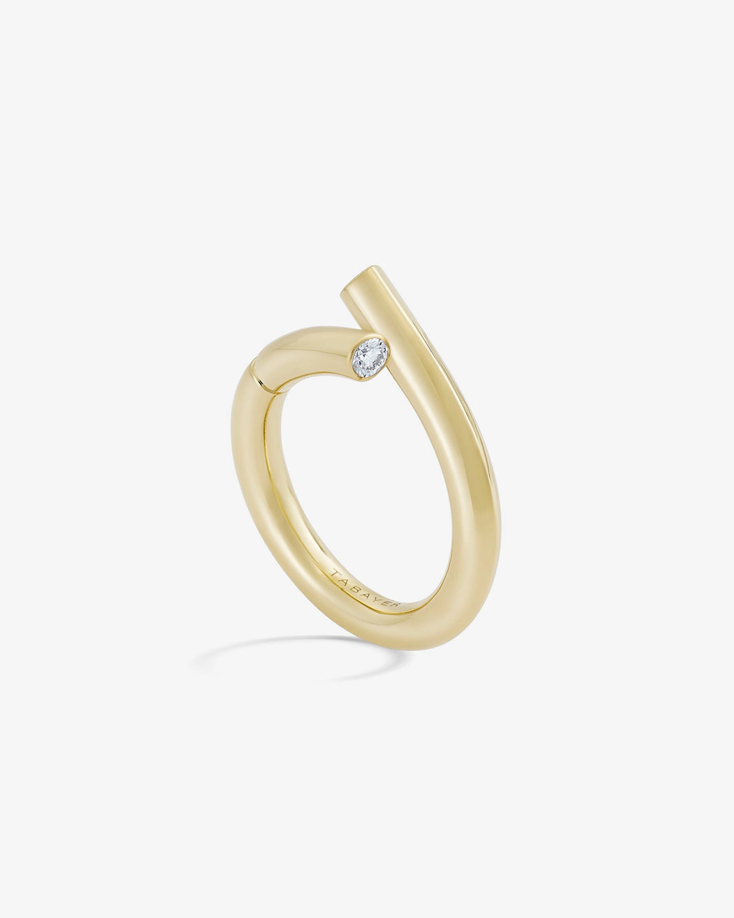Oera 18K Gold Ring with Brown Diamond
