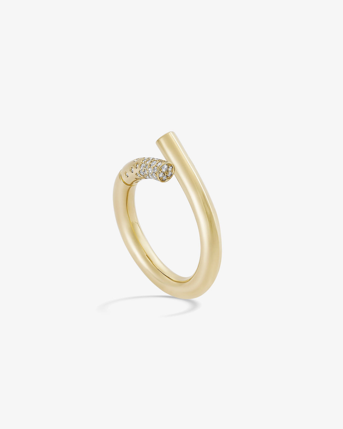 Oera Pave Diamond Coil Ring