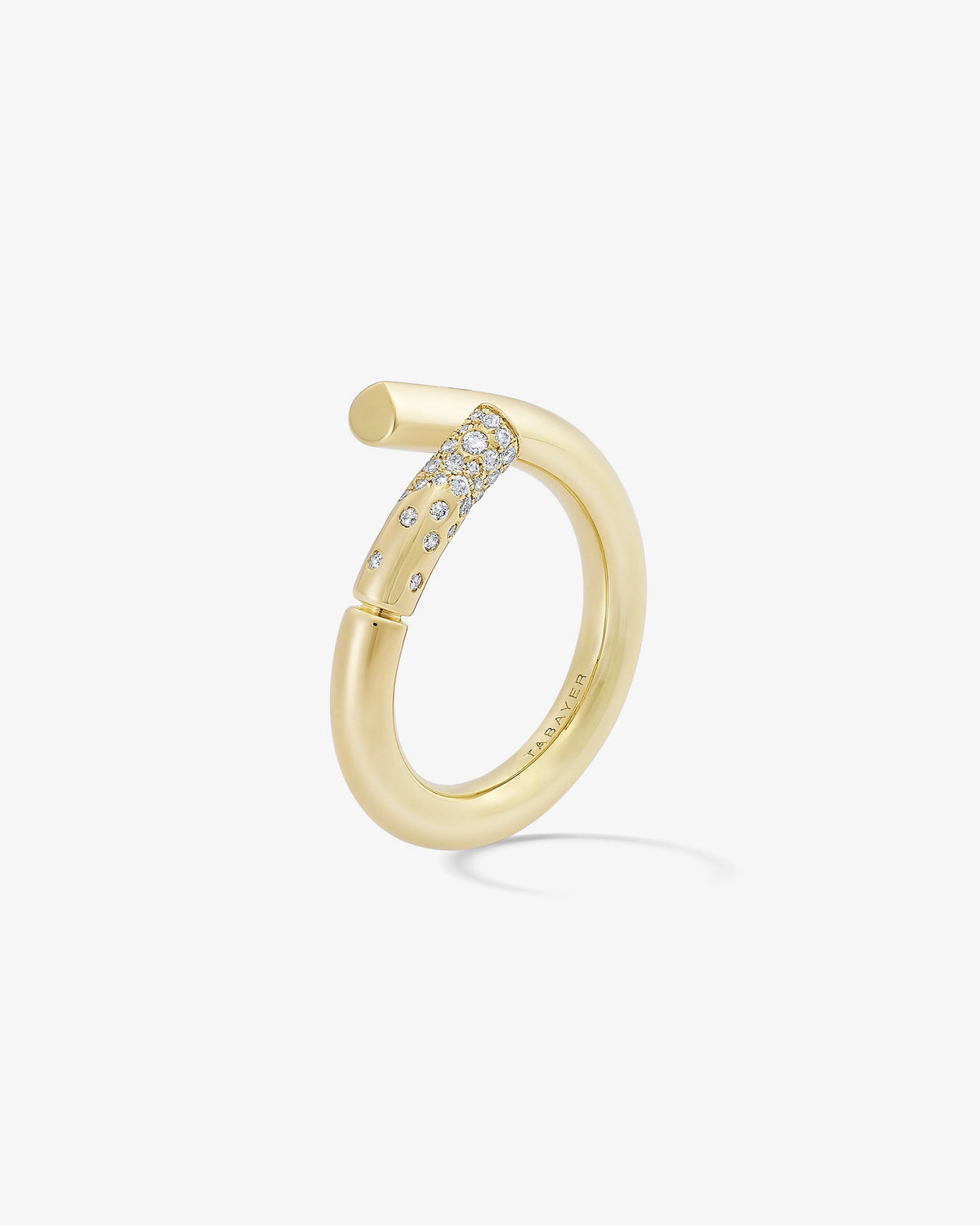 Oera Pave Diamond Coil Ring