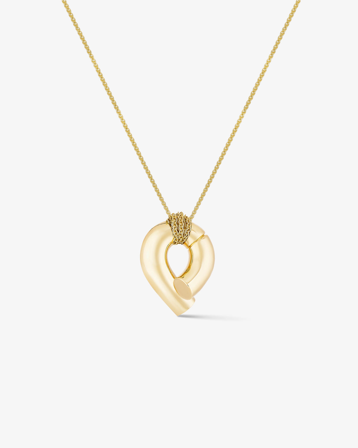 Large Oera Pendant 18k Fairmined yellow gold, Tabayer ethical fine jewelry