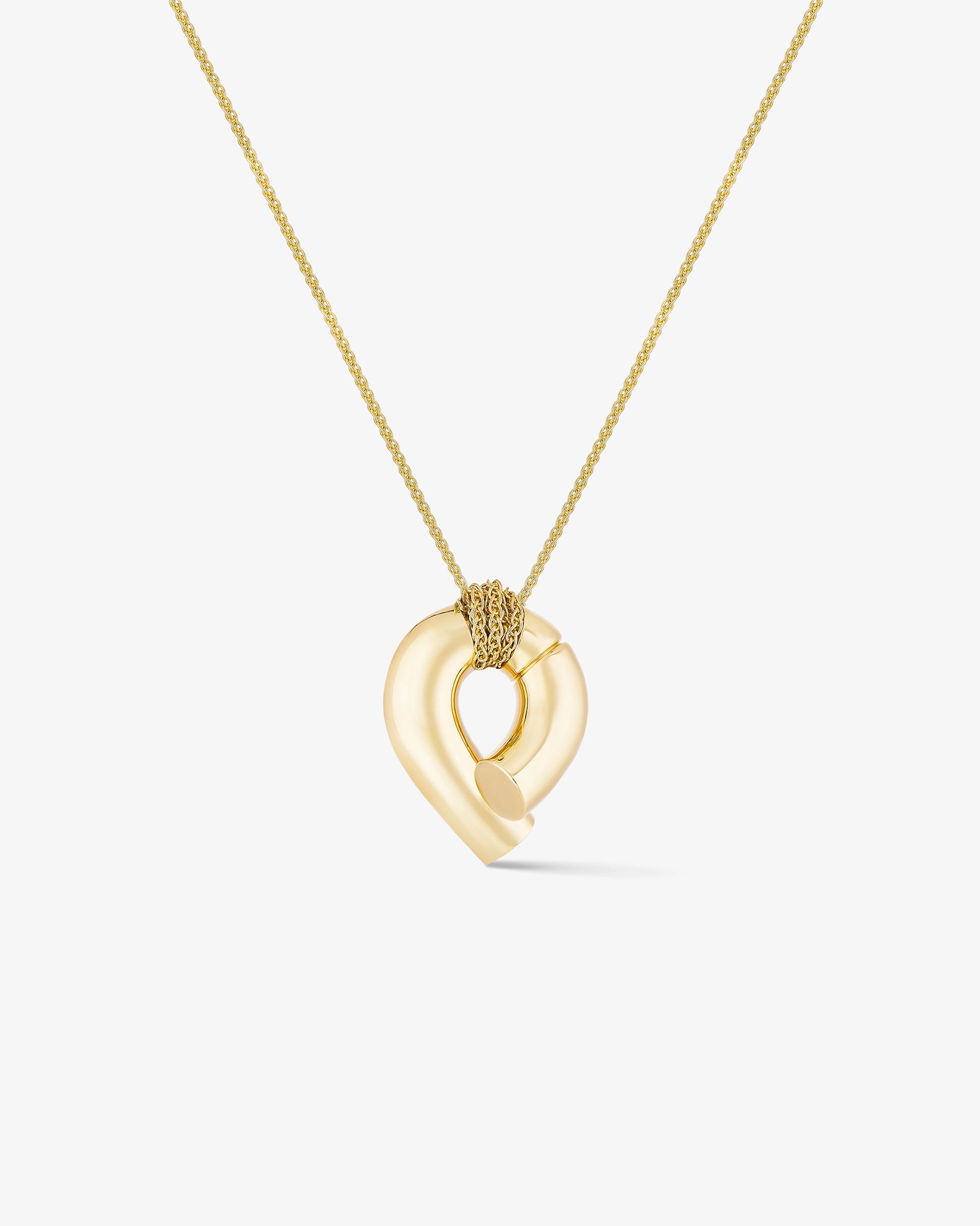Large Oera Pendant 18k Fairmined yellow gold, Tabayer ethical fine jewelry