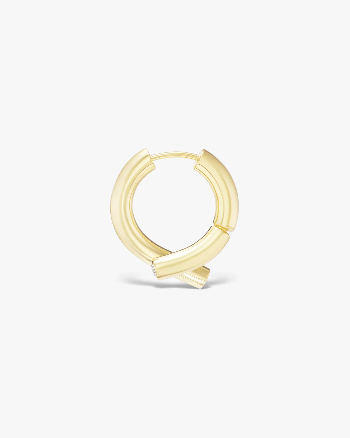 Oera earrings 18k Fairmined yellow gold and diamonds, Tabayer ethical fine jewelry