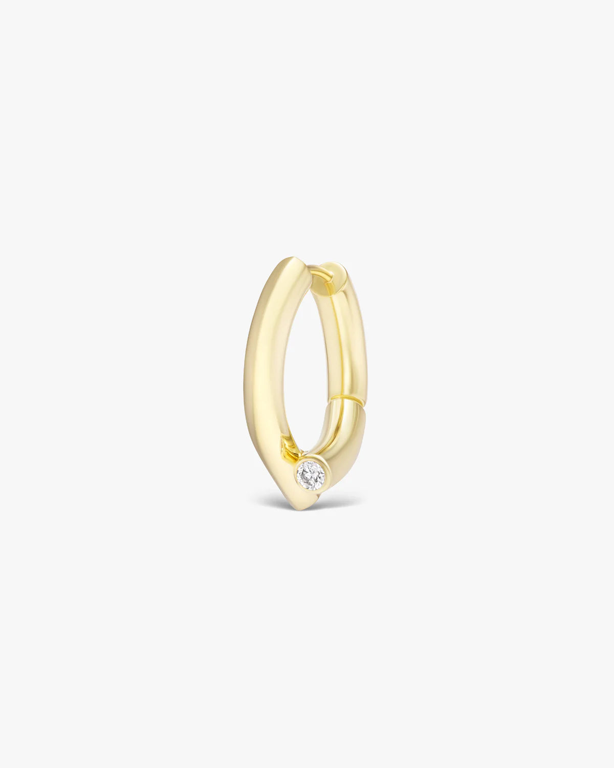Oera earrings 18k Fairmined yellow gold and diamonds, Tabayer ethical fine jewelry